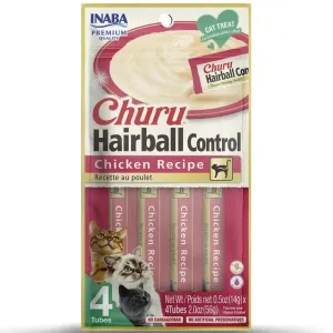 Inaba Churu Hairball Control Chicken Recipe Creamy Pure Cat Treat