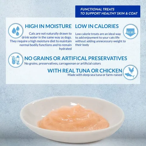 Inaba Churu Skin & Coat Tuna Recipe Creamy Pure Cat Treat