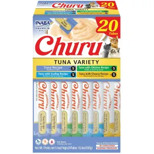 Inaba Churu Tuna Recipe Creamy Pure Cat Treat Variety Box