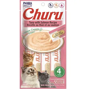 Inaba Churu Tuna with Salmon Recipe Creamy Pure Cat Treat