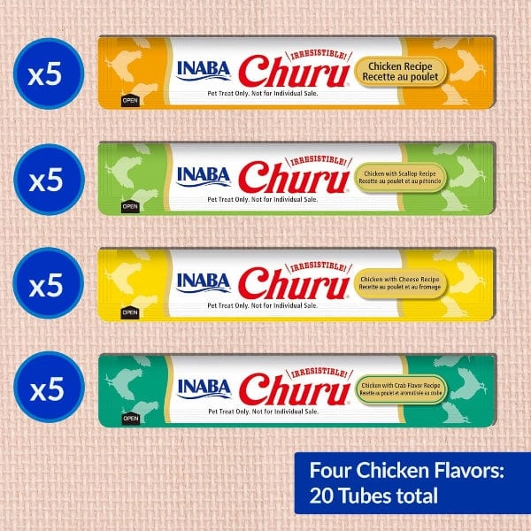 Inaba Churu Chicken Recipe Creamy Pure Cat Treat Variety Box