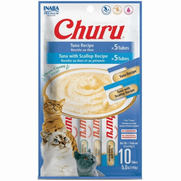 Inaba Churu Tuna Recipe Creamy Pure Cat Treat Variety Pack