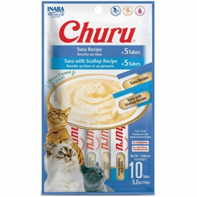 Inaba Churu Tuna Recipe Creamy Pure Cat Treat Variety Pack