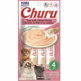 Inaba Churu Tuna with Salmon Recipe Creamy Pure Cat Treat