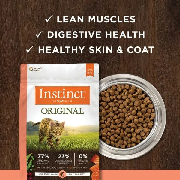 Instinct Original Real Salmon Recipe Dry Cat Food, 4.5lb