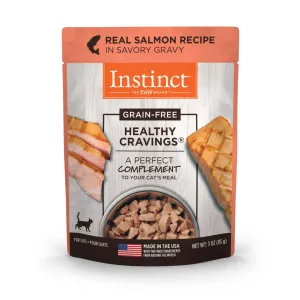 Instinct The Raw Brand Cat Pouch Healthy Cravings Grain-Free Real Salmon 3oz (EXPIRY 5 JUL 2025)