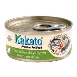 Kakato Premium Cat Food Complete Diet - Tuna, Salmon & Goji Berries 70g