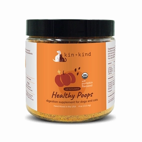 Kin   Kind Dog & Cat Supplement Healthy Poops 4oz