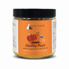 Kin   Kind Dog & Cat Supplement Healthy Poops 8oz