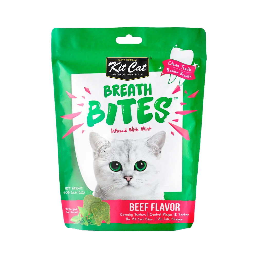 Kit Cat - Breath Bites Beef Cat Treat (60g)