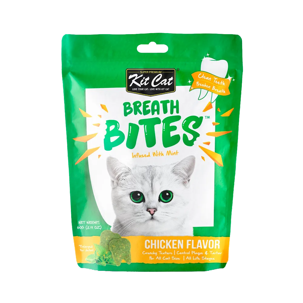 Kit Cat - Breath Bites Chicken Cat Treats (60g)