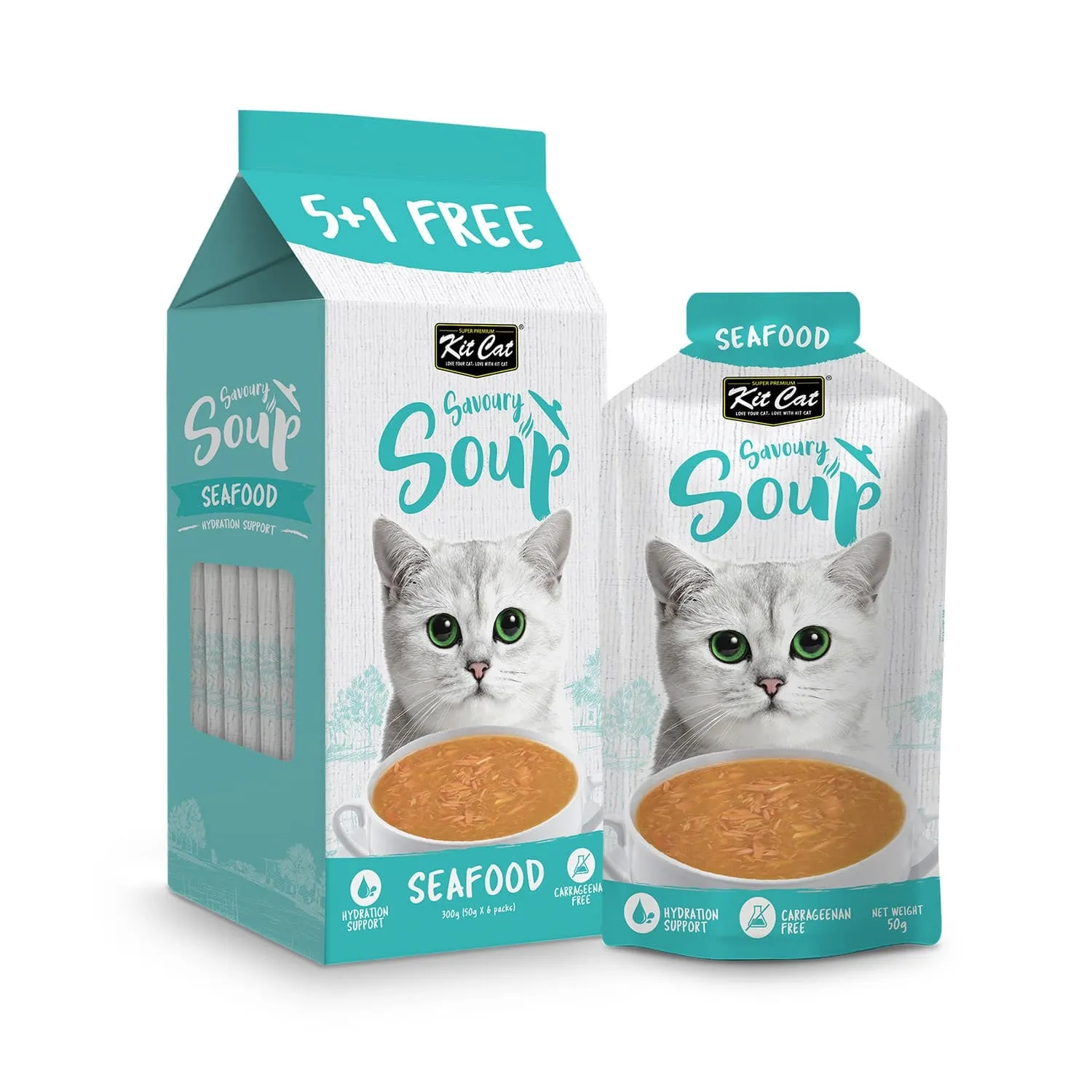 Kit Cat Savoury Soup Seafood ( 6 X 50g )