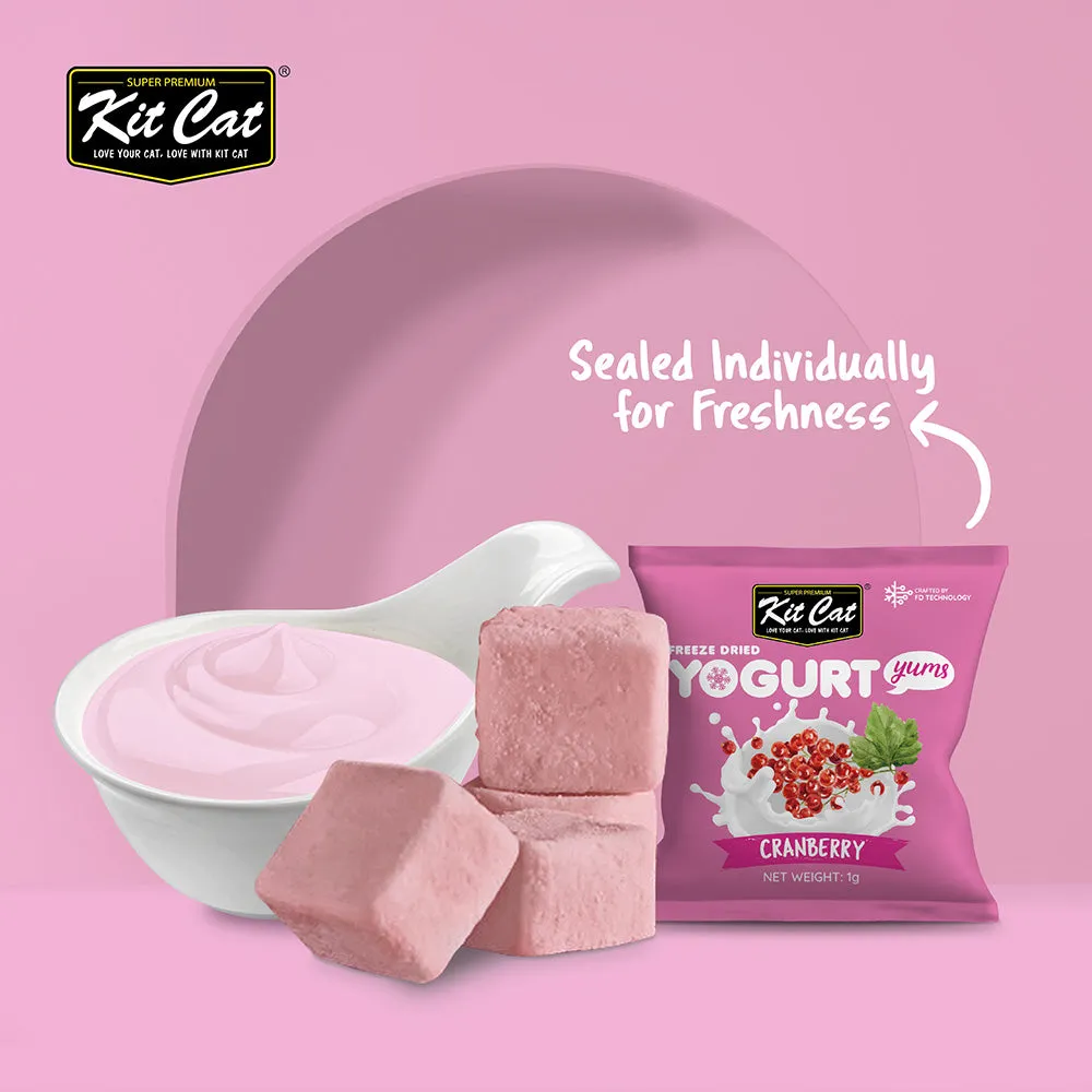 KitCat Cat Freeze-Dried Yogurt Yums Cranberry 10g (1g x 10)