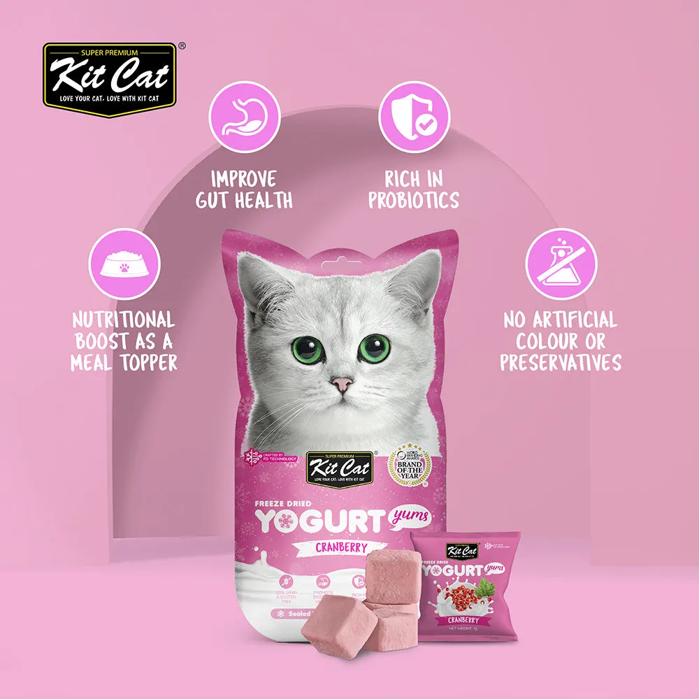 KitCat Cat Freeze-Dried Yogurt Yums Cranberry 10g (1g x 10)