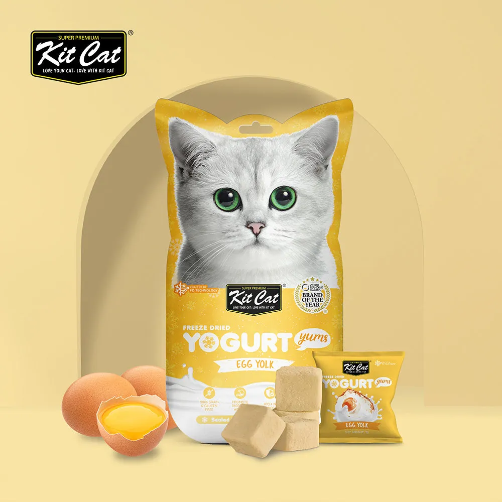 KitCat Cat Freeze-Dried Yogurt Yums Egg Yolk 10g (1g x 10)