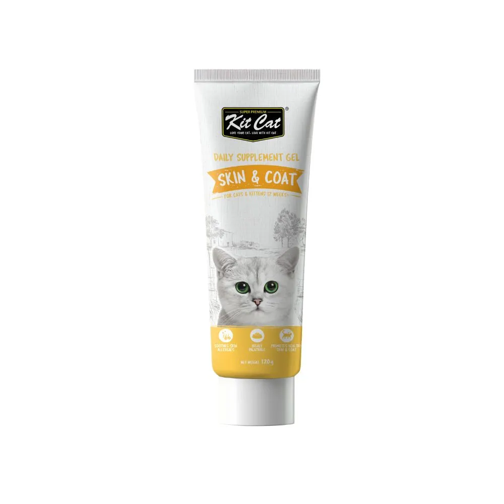 KitCat Cat Skin & Coat Supplement Gel 120g