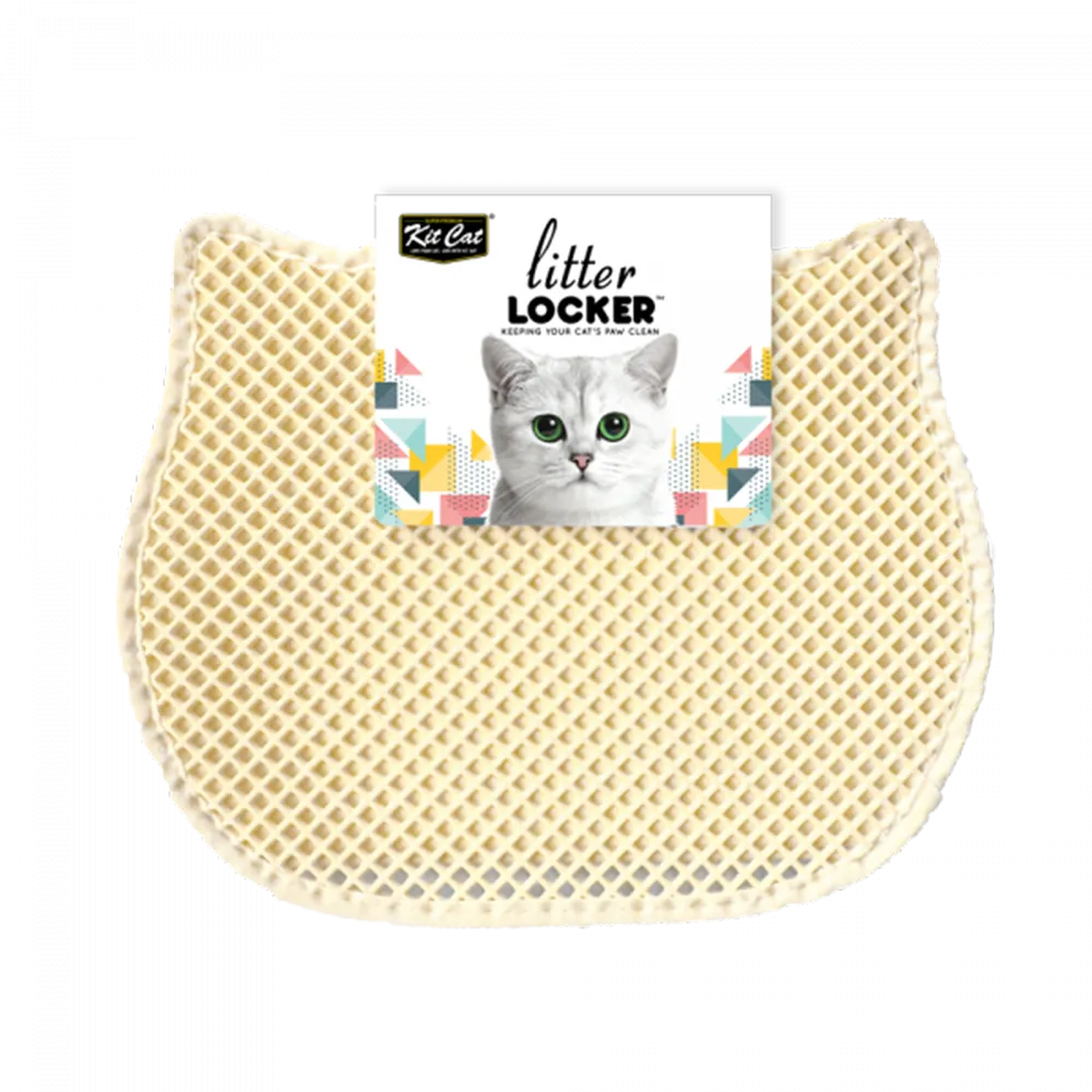 KitCat Double Layer Cat Litter Locker Mat Beige