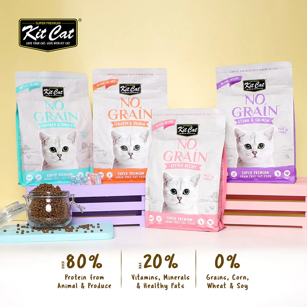 KitCat No Grain Chicken & Salmon 10kg