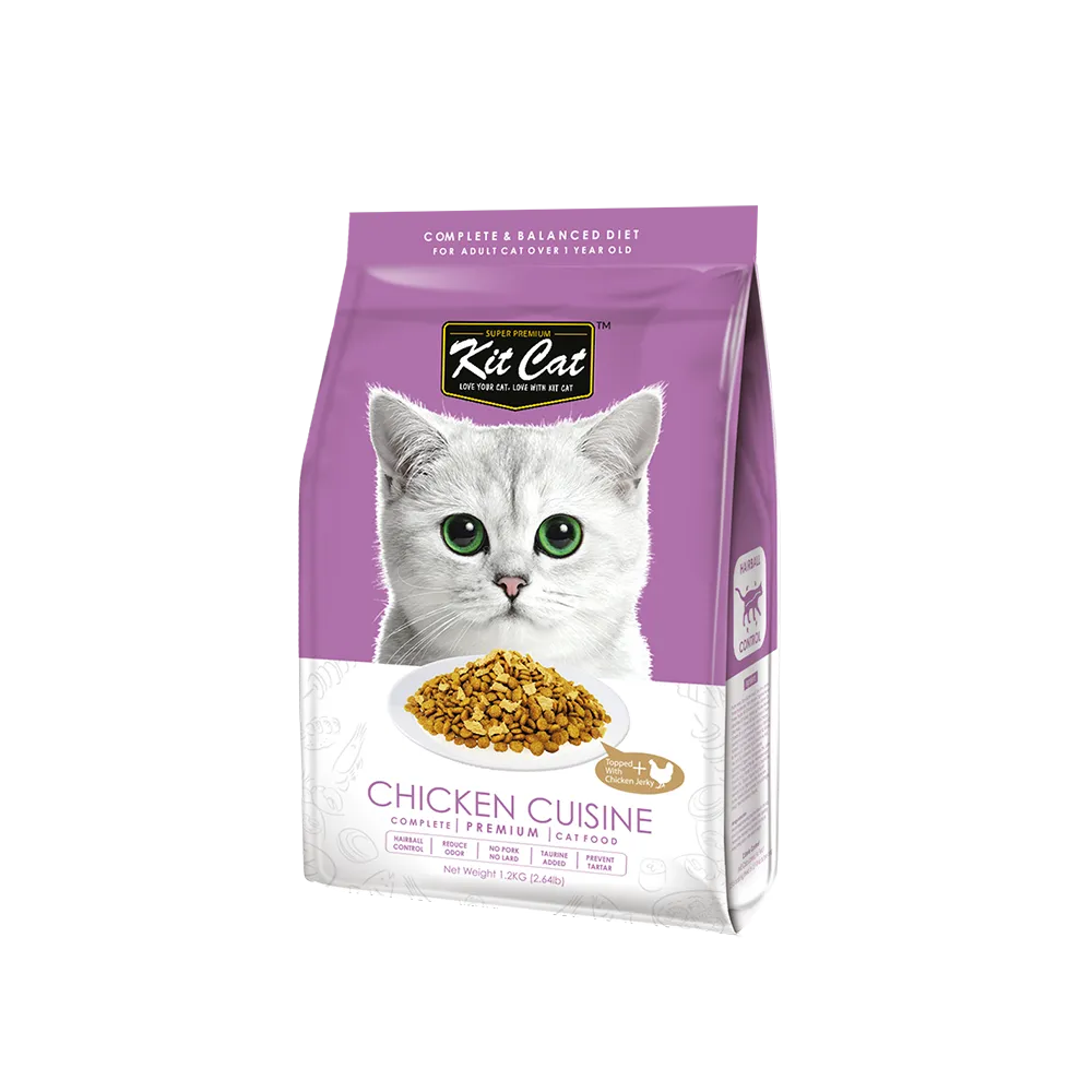 KitCat Premium Cat Food Chicken Cuisine 1.2kg