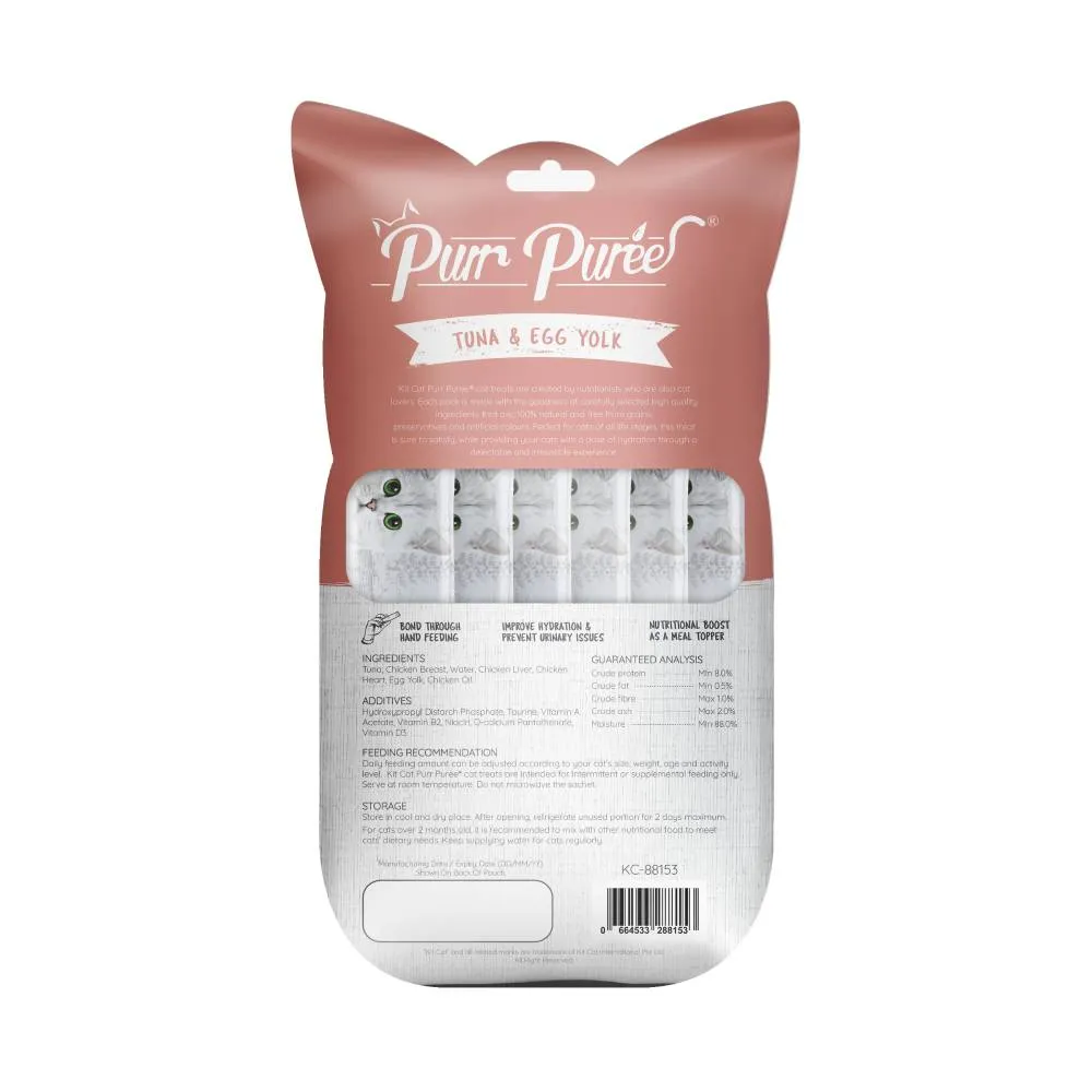 KitCat Purr Puree Liquid Tuna & Egg Yolk (5 x 15g)