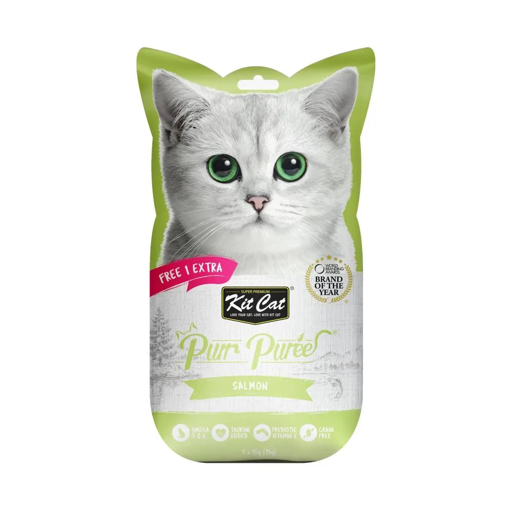 KitCat Purr Puree Salmon (5 x 15g)