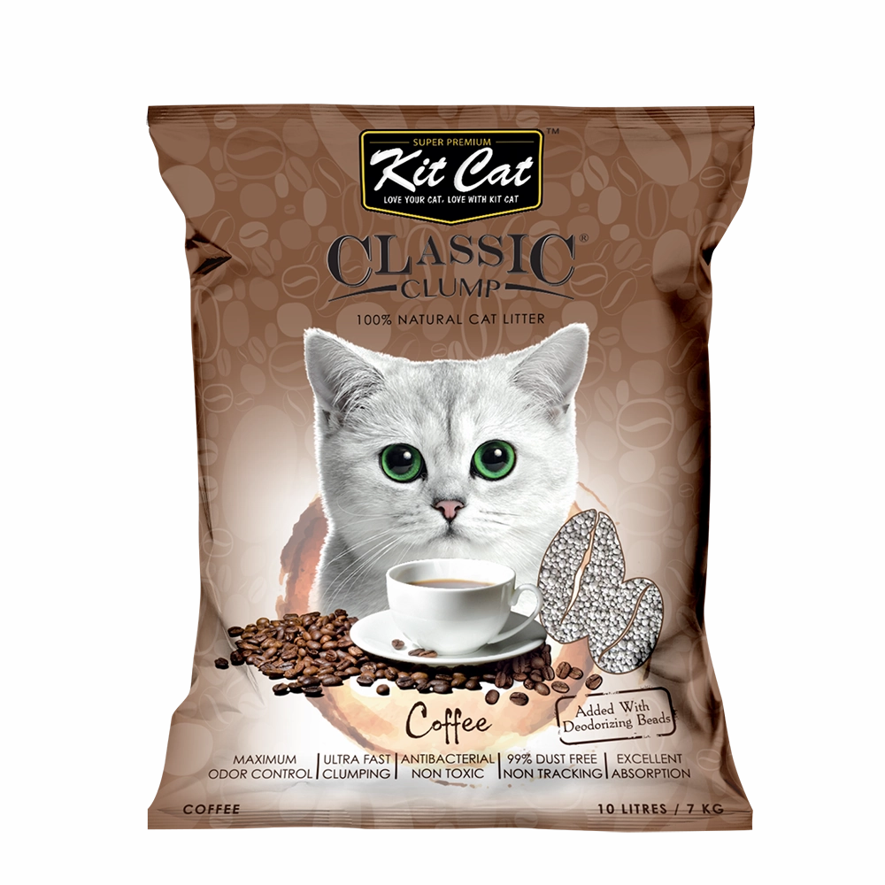 KitCat Cat Classic Clump Litter Coffee 7kg