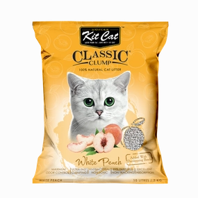 KitCat Cat Classic Clump Litter White Peach 7kg