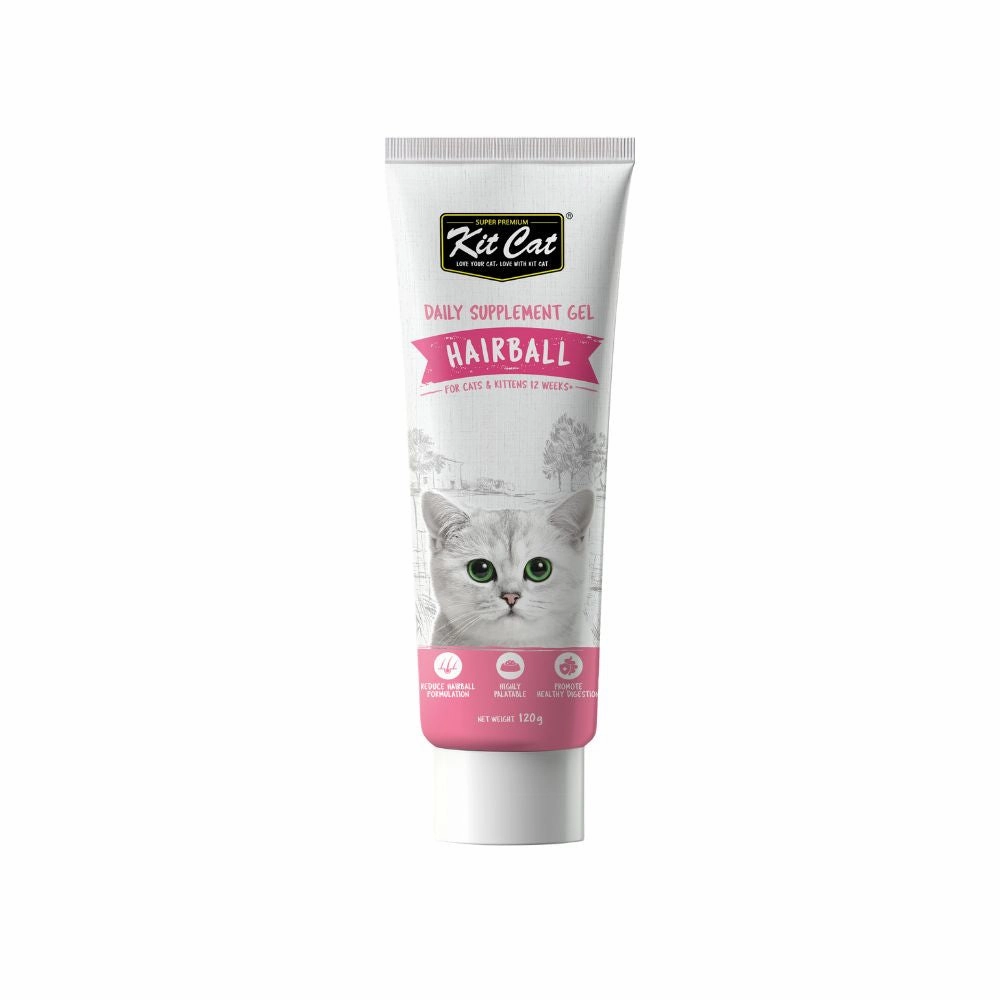 KitCat Cat Hairball Supplement Gel 120g