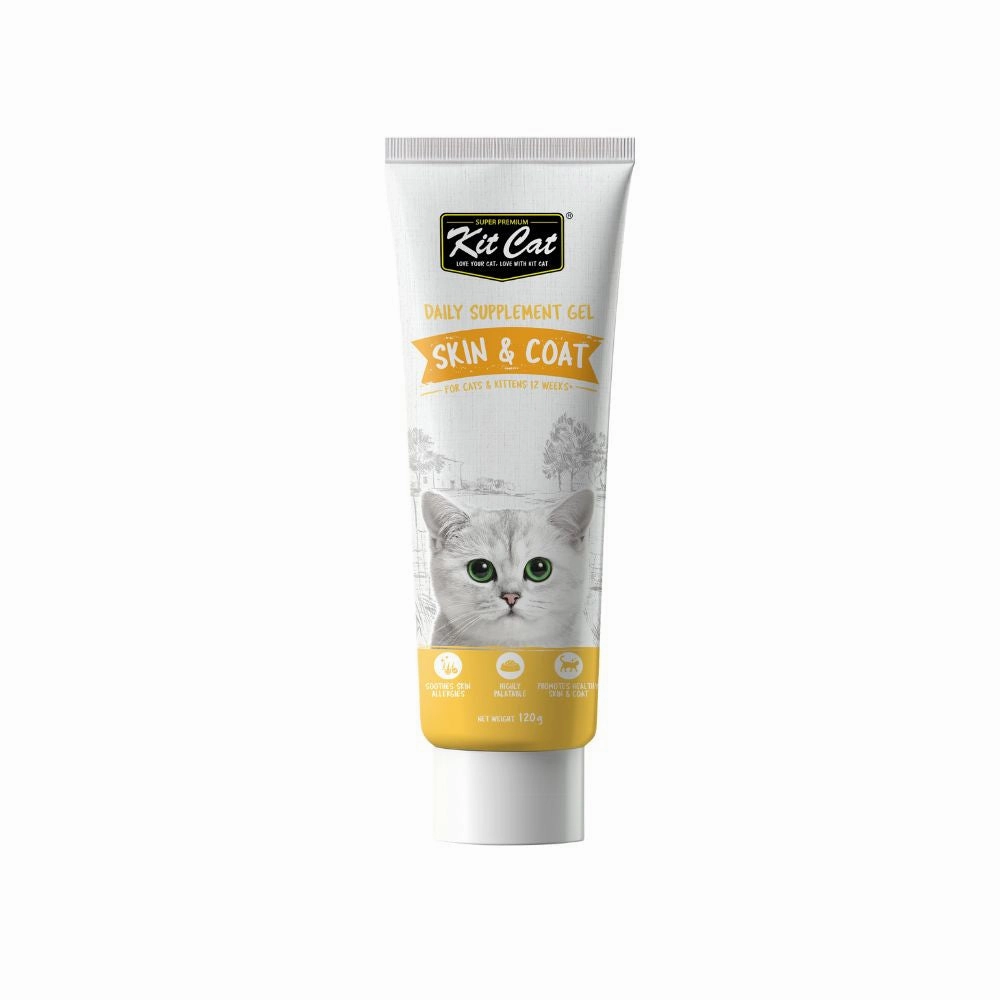 KitCat Cat Skin & Coat Supplement Gel 120g