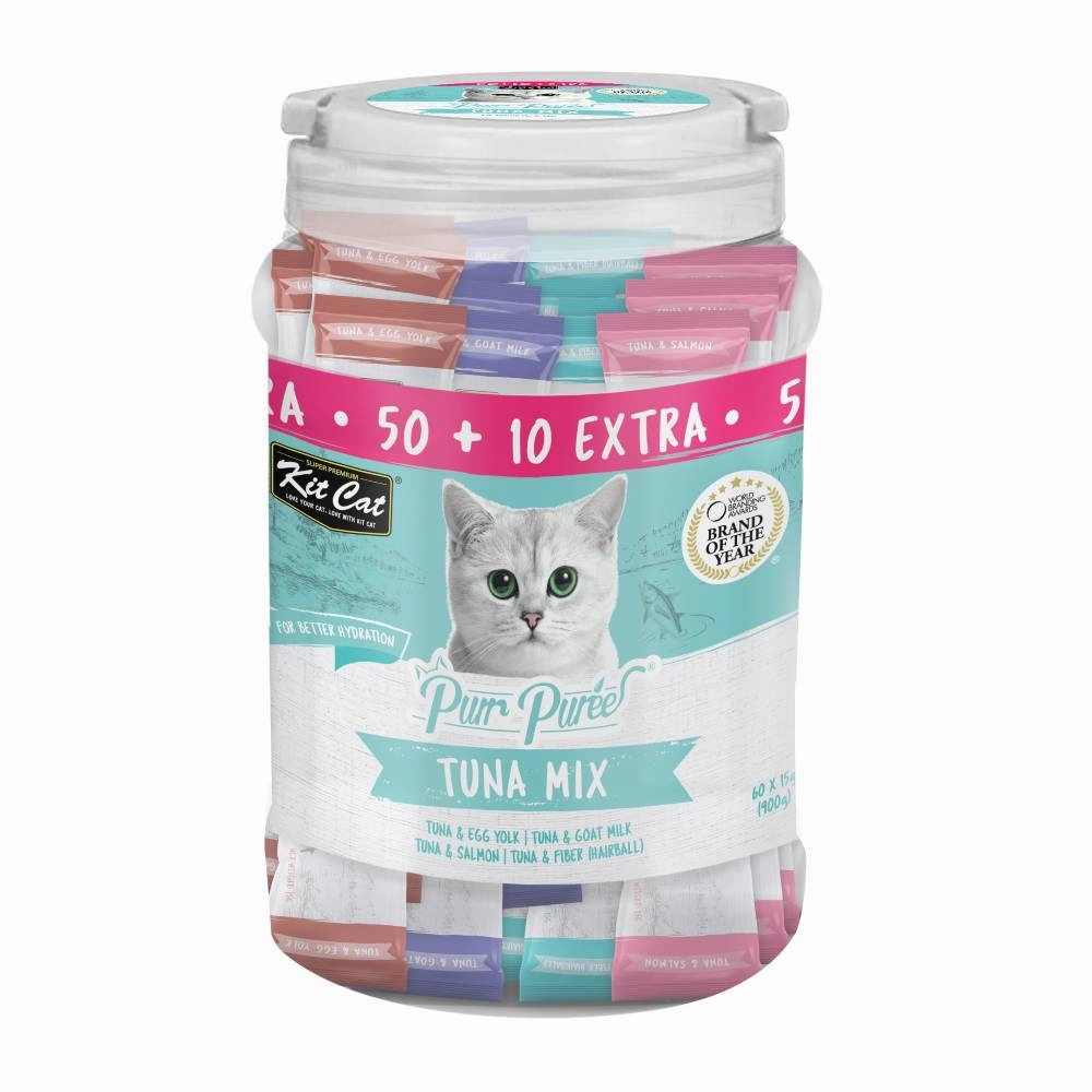 KitCat Purr Puree Liquid Treats Tuna Mix (60 x 15g)