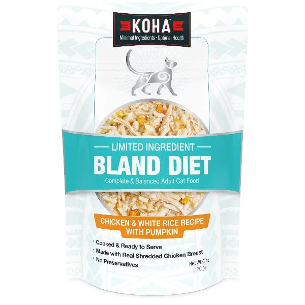KOHA Limited Ingredient Bland Diet Chicken & White Rice Recipe for Cats