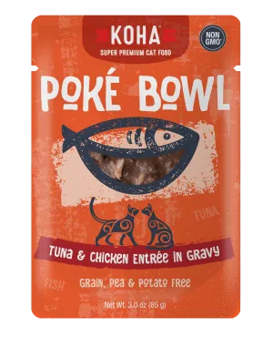 Koha Pok Bowl Tuna & Chicken Entre in Gravy Wet Cat Food Pouch
