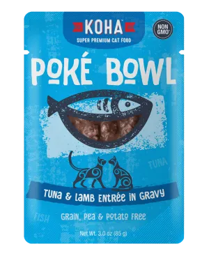 Koha Pok Bowl Tuna & Lamb Entre in Gravy Wet Cat Food Pouch