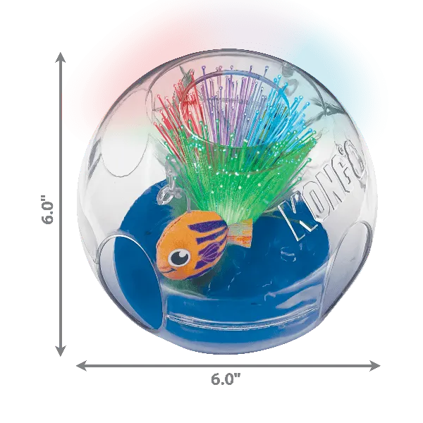 KONG Bat-A-Bout Glow Aquarium Cat Toy