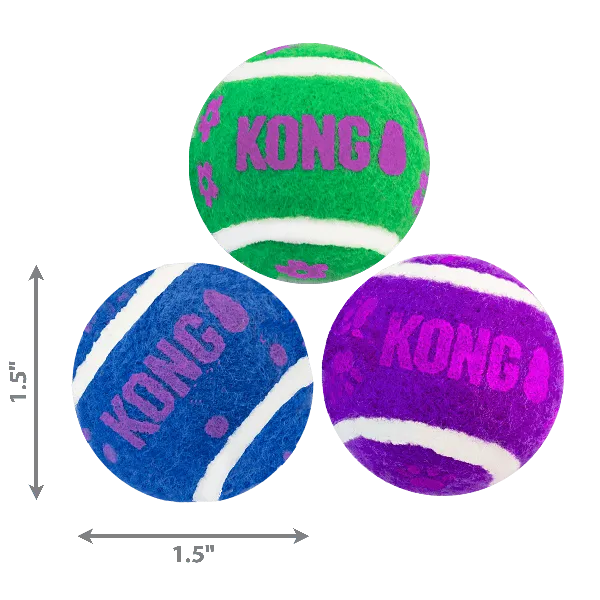 KONG Cat Active Tennis Balls with Bells Cat Toy