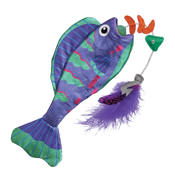 KONG Wrangler Angler Fish Cat Toy
