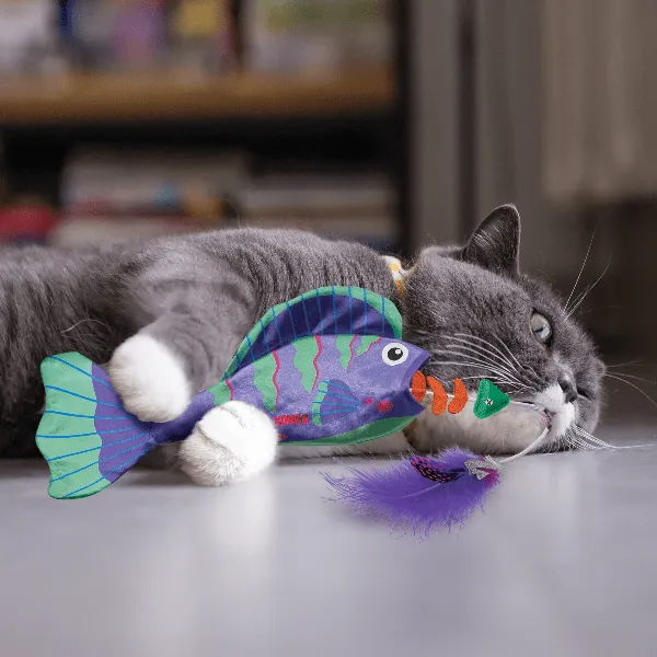 KONG Wrangler Angler Fish Cat Toy