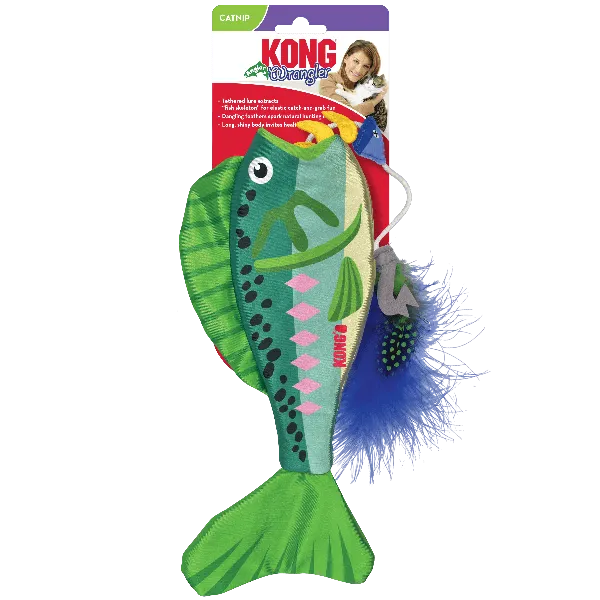 KONG Wrangler Angler Fish Cat Toy