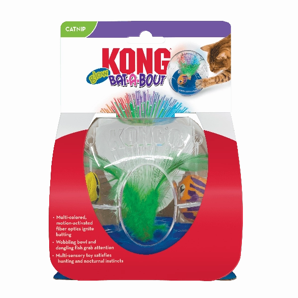 KONG Bat-A-Bout Glow Aquarium Cat Toy