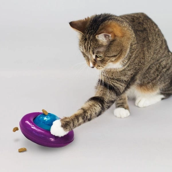 KONG Infused Gyro Treat Dispensing Cat Toy