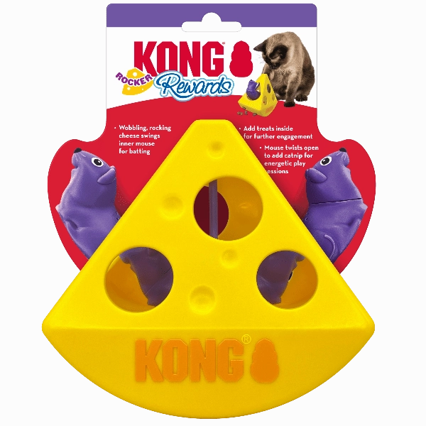 KONG Rewards Rocker Cheese Cat Toy