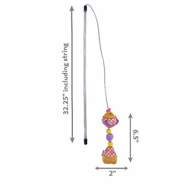 KONG Scrattles Fish Teaser Cat Toy