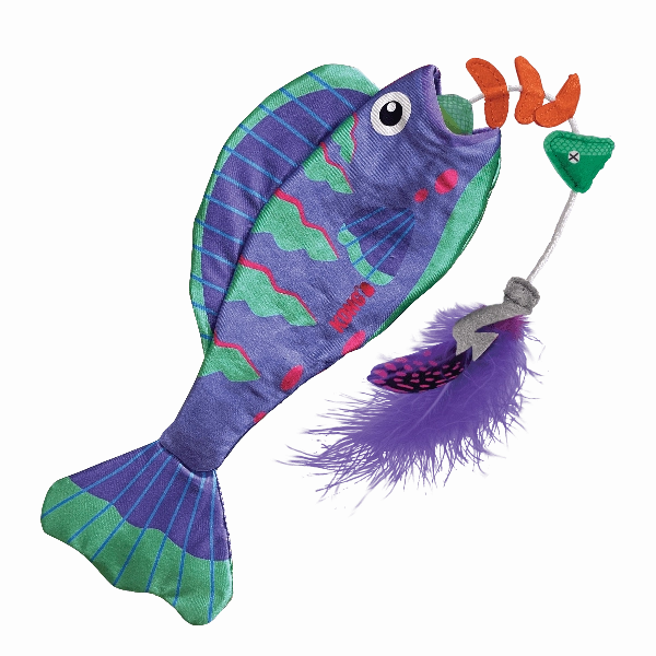 KONG Wrangler Angler Fish Cat Toy