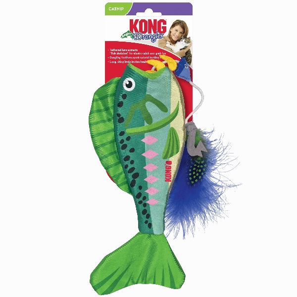 KONG Wrangler Angler Fish Cat Toy