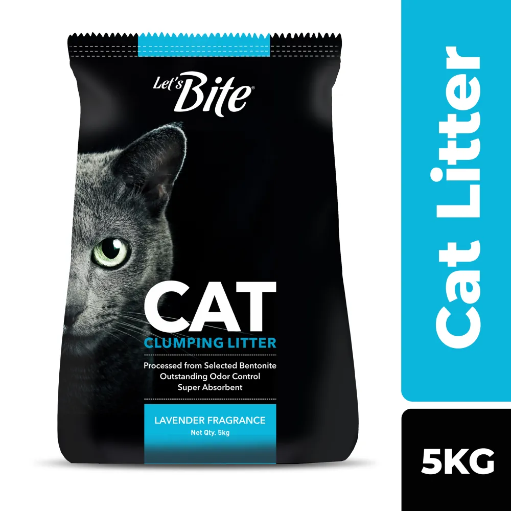 Let's Bite Lavender Scented Clumping Cat Litter