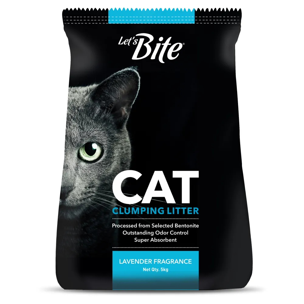 Let's Bite Lavender Scented Clumping Cat Litter