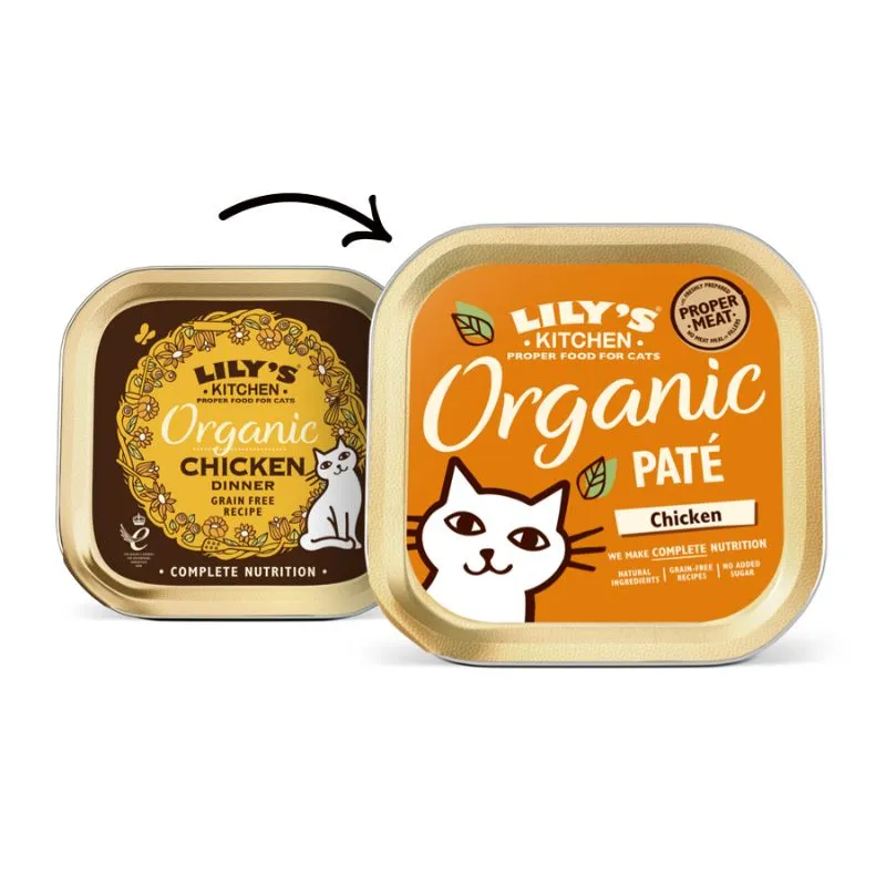 Lily's Kitchen - Wet Food For Cats - Organic Chicken Pat 85g