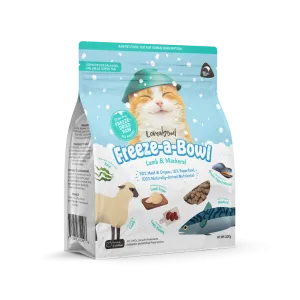Loveabowl Cat Food Freeze A Bowl Freeze-Dried Raw Lamb & Mackerel 200g