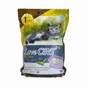 Lovecat Korean Tofu Cat Litter - Green Tea 6L