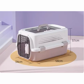 MaiShi Travel Pet Crate Open-top L - L58cm x B34cm x H37cm - Purple
